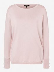 More & More Sweter w kolorze jasnoróżowym rozmiar: 46. Różowe swetry klasyczne damskie MORE & MORE, bez kołnierzyka. Za 114.44 zł.