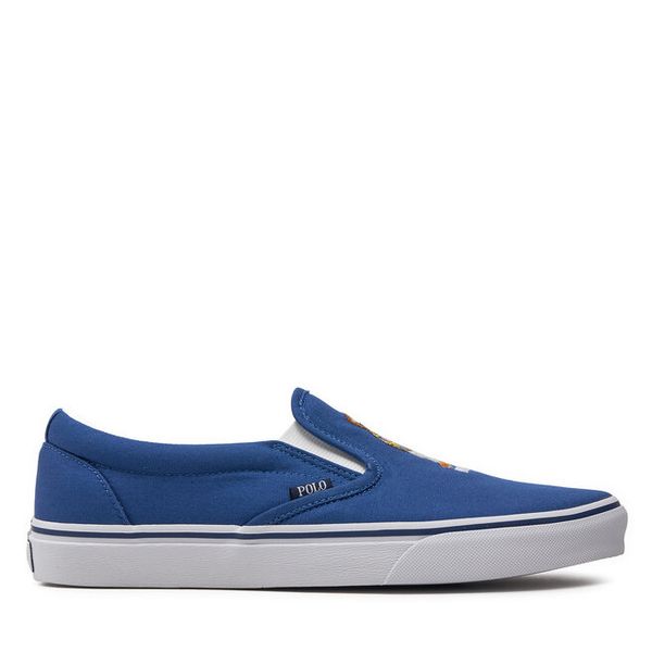 Tenisówki Polo Ralph Lauren. Niebieskie trampki i tenisówki męskie Polo Ralph Lauren, bez wzorów, bez zapięcia. Za 239.99 zł.