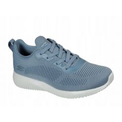 Buty damskie SKECHERS Bobs Sport Squad Tough Talk. Niebieskie buty sportowe na co dzień damskie Skechers, bez wzorów, trekkingowe, Skechers Sport. Za 177.48 zł.