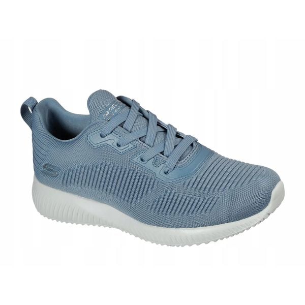 Buty damskie SKECHERS Bobs Sport Squad Tough Talk. Niebieskie buty sportowe na co dzień damskie Skechers, bez wzorów, trekkingowe, Skechers Sport. Za 177.48 zł.