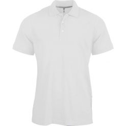 Koszulka polo z krótkim rękawem Kariban blanc. Białe koszulki polo męskie KARIBAN, xl, bez wzorów, z bawełny, bez ramiączek. Za 132.50 zł.