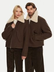 AMI Paris Kurtka przejściowa HJK060.WV0049 Brązowy Regular Fit. Brązowe kurtki damskie AMI PARIS, l, bez wzorów, z wełny, bez kaptura. Za 2,939.00 zł.