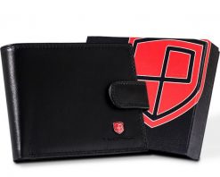 Portfel skórzany Peterson [DH] PTN MR-12L-CN czarny. Czarne portfele męskie Peterson, bez wzorów, ze skóry. Za 75.99 zł.