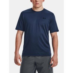 T-Shirt Męski Treningowy Under Armour Koszulka Męska Sportowa. Niebieskie t-shirty męskie Under Armour, m, bez wzorów, bez kołnierzyka. W wyprzedaży za 122.25 zł.