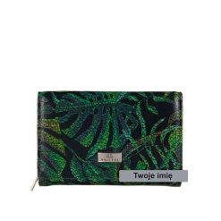 Personalizowany portfel damski z suwakiem BajuBaj PD1225cs161 RFIDPS. Zielone portfele damskie bez wzorów, ze skóry. Za 170.00 zł.