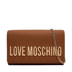 Torebka LOVE MOSCHINO. Brązowe torebki klasyczne damskie Love Moschino, bez wzorów, wizytowe, bez kołnierzyka, bez ramiączek. Za 579.99 zł.