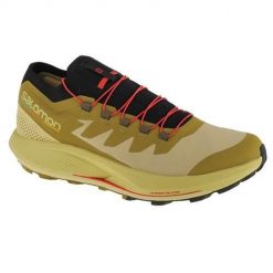 Buty trekkingowe męskie Salomon Pulsar Trailpro. Brązowe buty trekkingowe męskie Salomon, z gumy, bez zapięcia, trekkingowe. Za 689.00 zł.