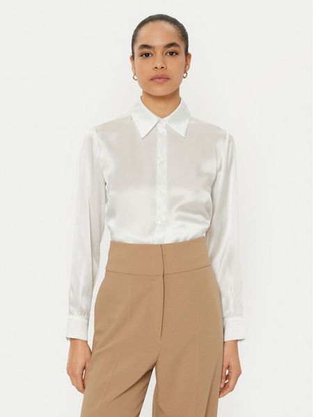 MAX&Co. Koszula 2516111061200 Biały Regular Fit. Białe koszule damskie MAX&Co., bez wzorów, z jedwabiu, bez kołnierzyka, bez ramiączek. Za 529.99 zł.