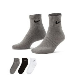 Skarpety do biegania unisex Everyday Cushion Ankle 3 Pary. Białe skarpetki męskie Nike, bez wzorów. Za 190.00 zł.