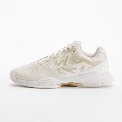 Buty tenisowe damskie Artengo Strong na twardą nawierzchnię. Białe obuwie do biegania damskie ARTENGO, do biegania. Za 159.99 zł.