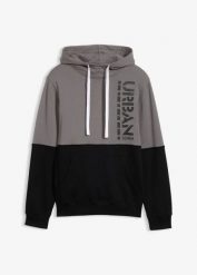 Bluza z kapturem z czystej bawełny organicznej. Czarne bluzy z kapturem męskie bonprix, m, z bawełny. Za 114.99 zł.