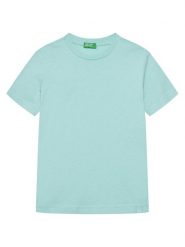 United Colors Of Benetton T-Shirt 3I1XC109W Niebieski Regular Fit. Niebieskie t-shirty chłopięce United Colors Of Benetton, bez wzorów, z bawełny, bez ramiączek. Za 39.99 zł.