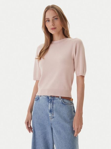 Kontatto Sweter 3M0804C Różowy Regular Fit. Czerwone swetry klasyczne damskie Kontatto, m, z syntetyku, bez kołnierzyka. Za 189.99 zł.