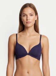 Tommy Hilfiger Biustonosz push-up UW0UW06051 Granatowy. Niebieskie biustonosze Tommy Hilfiger, bez wzorów, z syntetyku. Za 219.99 zł.