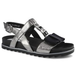 Szare Sandały Karino Damskie Eleganckie Buty. Szare sandały damskie Karino, bez wzorów, bez obcasa. Za 185.00 zł.