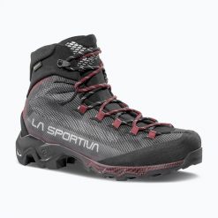 Buty trekkingowe męskie La Sportiva Aequalibrum Trek GTX. Szare buty trekkingowe męskie La Sportiva, z gore-texu, przed kolano, bez zapięcia, trekkingowe, gore-tex. Za 1,329.00 zł.