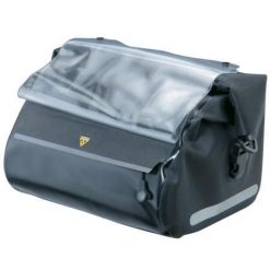 Torba na bagażnik Topeak HandelBar Dry Bag. Czarne torby męskie na ramię Topeak, bez wzorów, z nylonu, na ramię. Za 420.55 zł.