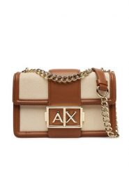 Armani Exchange Torebka XW000071 AF22570 M6261 Beżowy. Brązowe listonoszki damskie Armani Exchange, bez wzorów, z materiału, bez dodatków. Za 669.99 zł.