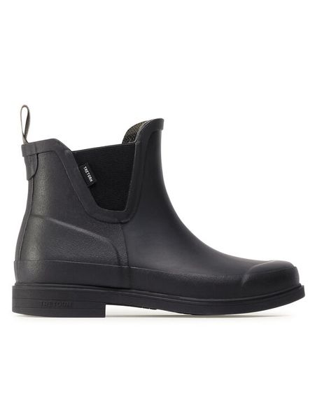Tretorn Kalosze Eva 47295411 Czarny. Czarne botki damskie Tretorn, z kauczuku, bez obcasa, bez zapięcia. Za 219.99 zł.