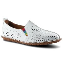 Białe Półbuty Damskie Artiker Wygodne Lekkie Buty. Białe półbuty damskie Artiker, bez wzorów, z gumy, bez obcasa. Za 159.00 zł.