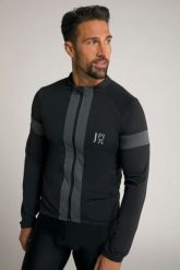 Męska Kolarska kurtka Softshell FLEXNAMIC® Odzież rowerowa polarek stójka. Czarna kurtki męskie JAY-PI, m, bez wzorów, z elastanu, bez kaptura. Za 279.99 zł.