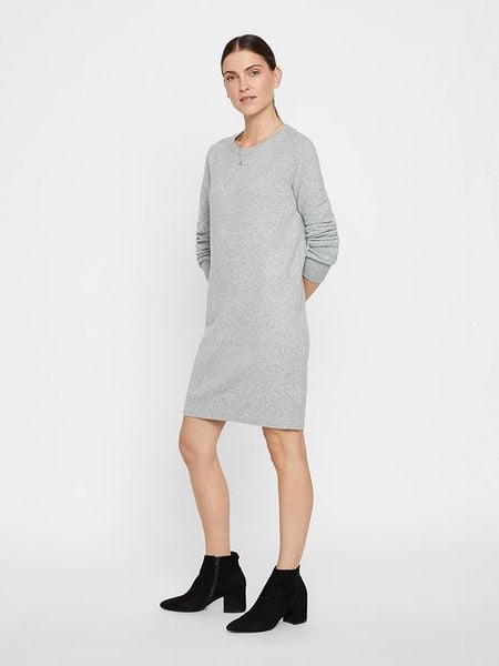 Vero Moda Sukienka "Doffy" w kolorze szarym rozmiar: XXL. Szare sukienki damskie Vero Moda, na co dzień, xxl, bez wzorów, bez kołnierzyka, bez ramiączek, midi, proste. Za 92.21 zł.