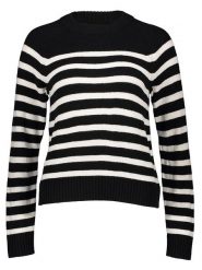 GAP Sweter w kolorze czarno-białym rozmiar: XL. Czarne swetry klasyczne damskie GAP, xl, z bawełny, bez kołnierzyka. Za 83.42 zł.