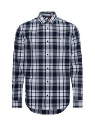 Tommy Jeans Koszula Mężczyźni Regular Fit Bawełna niebieski|biały, S. Białe koszule męskie Tommy Jeans, m, bez wzorów, z bawełny, bez kołnierzyka, bez ramiączek. Za 229.95 zł.