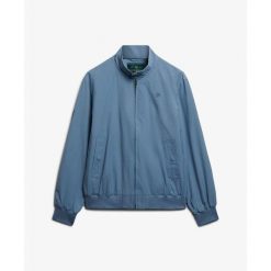 Klasyczna kurtka Superdry Harrington. Niebieskie kurtki męskie Superdry., xl, bez wzorów, klasyczne, bez kaptura. Za 526.35 zł.