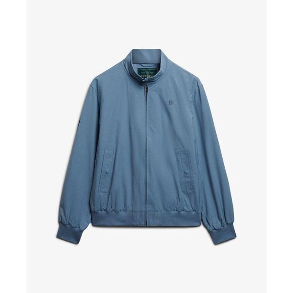 Klasyczna kurtka Superdry Harrington. Niebieskie kurtki męskie Superdry., xl, bez wzorów, klasyczne, bez kaptura. Za 526.35 zł.