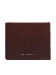 Tommy Hilfiger Portfel Th Seasonal Mini Cc Wallet AM0AM14799 Brązowy. Brązowe portfele męskie Tommy Hilfiger, bez wzorów, ze skóry. Za 249.99 zł.