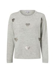 More & More Sweter damski z zawartością wełny Kobiety szary marmurkowy, 44. Szare swetry klasyczne damskie MORE & MORE, z wełny, bez kołnierzyka. Za 279.95 zł.