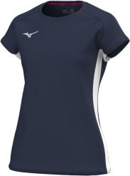 Koszulka damska Mizuno MZNRB. Niebieskie t-shirty damskie Mizuno, m, bez wzorów, z materiału, bez kołnierzyka. Za 215.50 zł.