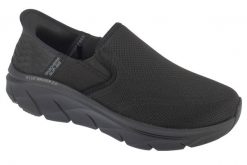 Buty sportowe Sneakersy męskie, Slip-ins: D'Lux Walker 2.0 - Reeler. Czarne buty sportowe na co dzień męskie Skechers, z materiału, bez zapięcia, trekkingowe. Za 379.99 zł.