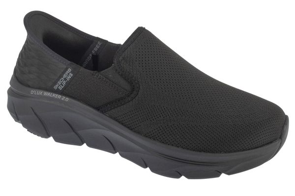 Buty sportowe Sneakersy męskie, Slip-ins: D'Lux Walker 2.0 - Reeler. Czarne buty sportowe na co dzień męskie Skechers, z materiału, bez zapięcia, trekkingowe. Za 379.99 zł.