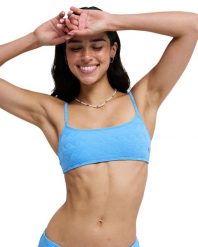 Stanik bikini typu bralette dla Kobiety PARADISE WAVE Niebieski. Niebieskie bikini damskie Roxy, bez wzorów. Za 149.99 zł.