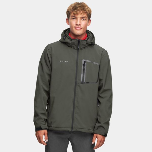 Kurtka męska Softshell Alpinus Stenshuvud. Zielone kurtki męskie Alpinus, m, bez wzorów, z softshellu, sportowe, bez kaptura. Za 299.00 zł.