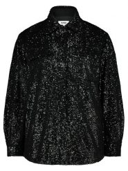 Steve Madden Kurtka koszulowa "Glitter Sweet" w kolorze czarnym rozmiar: S. Czarne kurtki damskie Steve Madden, s, bez wzorów, bez kaptura. Za 100.99 zł.