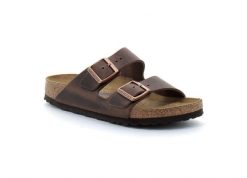 Klapki Birkenstock Arizona Habana Czarny Dorosłych. Brązowe klapki i japonki męskie Birkenstock, z materiału. Za 439.00 zł.
