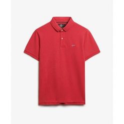 Koszulka polo z piki Superdry Classic. Czerwone koszulki polo męskie Superdry., m, bez wzorów, bez ramiączek. Za 210.00 zł.