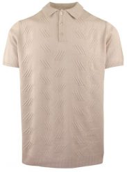 Męska Koszulka Polo z Dzianiny - Brave Soul - Beżowa. Brązowe koszulki polo męskie Brave Soul, na lato, l, bez wzorów, z dzianiny, bez ramiączek. Za 129.00 zł.