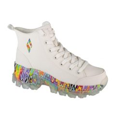 Buty sportowe Sneakersy damskie, Jen Stark: Hi-Ryze - See-Thru Drip. Białe buty sportowe na co dzień damskie Skechers, bez wzorów, trekkingowe. Za 449.99 zł.
