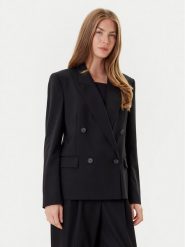 BOSS Marynarka Jaleto9 50546623 Czarny Regular Fit. Czarne marynarki i żakiety damskie Boss, bez wzorów, z wełny. Za 1,419.00 zł.