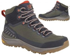 Buty turystyczne męskie Karrimor Peregrine. Szare buty trekkingowe męskie Karrimor, z materiału, przed kolano, bez zapięcia, trekkingowe. Za 425.69 zł.