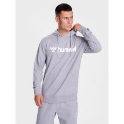 Bluza z kapturem Hummel Go 2.0 Logo. Szare bluzy sportowe damskie HUMMEL, bez wzorów, z materiału, bez ramiączek, z kapturem. W wyprzedaży za 206.85 zł.