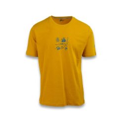 T-Shirt Ande New Climb Dorośli. Żółte t-shirty męskie Ande, m, bez wzorów, z bawełny, bez kołnierzyka. Za 134.99 zł.