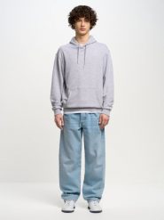 Bluza męska z kapturem szara Litson 901. Szare bluzy z kapturem męskie Big Star, l, z bawełny. W wyprzedaży za 199.99 zł.