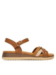 Lasocki Sandały RST-KSYMENA-01 Brązowy. Brązowe sandały damskie Lasocki, bez wzorów, ze skóry, bez obcasa, na koturnie. Za 159.99 zł.