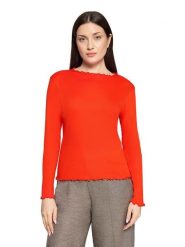 CARTOON Koszulka w kolorze czerwonym rozmiar: 46. Pomarańczowe bluzki damskie Cartoon, bez wzorów, bez kołnierzyka. Za 74.99 zł.