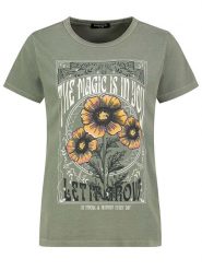 Eight2Nine Koszulka w kolorze zielonym rozmiar: S. Zielone bluzki damskie Eight2Nine, s, bez wzorów, bez kołnierzyka, bez ramiączek. Za 57.33 zł.